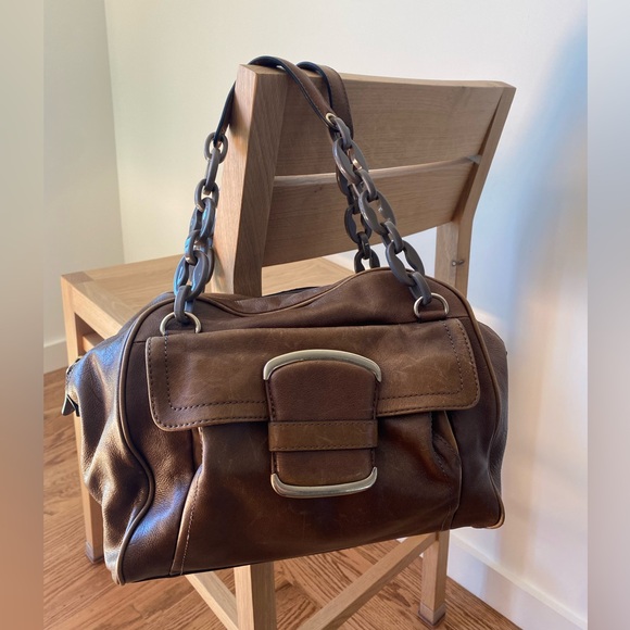 Banana Republic brown leather purse - Picture 1 of 5